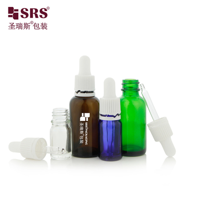 D004 Diseño exclusivo TE Capa de gotero de plástico a prueba de alteraciones 5ML 10ML 15ML 20ML 30ML 50ML Botella de vidrio de 100ML