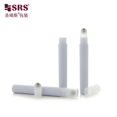 RPPH-10ML ((C) Sustentador largo con tapa larga de plástico delgado PP PCR aplicador de botella en rodillo para gel de suero líquido para ojos contra la picazón