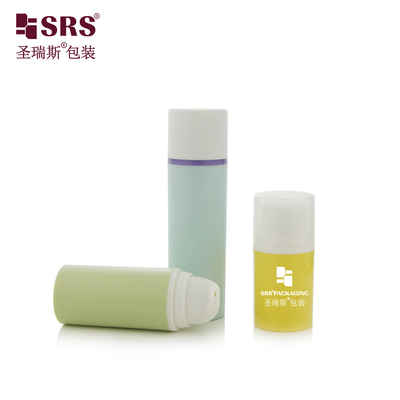 PA0203 15ml 30ml 50ml Embalaje cosmético vacío Inyección redonda Color personalizado PP PCR Reciclado Loción de botella de bomba sin aire
