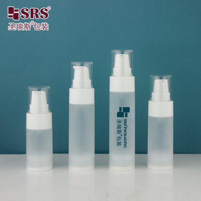 PA0217 Matte Brillante en Molde Personaliza Botella de loción de bomba sin aire de plástico PP para cuidado de la piel Gel de limpieza facial