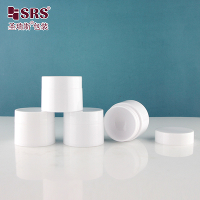 SGPS 5g 10g 15g 30g 50g 100g 120g 150g Contenedor de frasco de PP blanco para inyección brillante