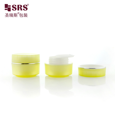 SRSI 15g 30g 50g Matte acabado de plástico semitransparente Color PP Gel facial Crema para ojos Contenedor de cosméticos Jar