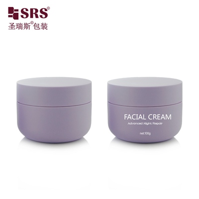 SRSOA 100g Fondo redondo de plástico de color helado de color PP envasado con crema Impresión del logotipo