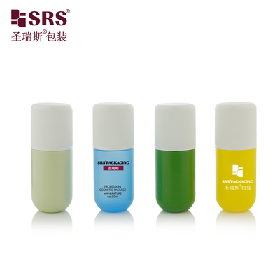 RPPA1-50ML Fondo redondo PP Material ecológico PCR Deodorante Botella de bola de rodillo para antitranspirante