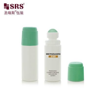 RPPDF-90ML Nuevo estilo de color personalizado de plástico bola de rodillo desodorante antitranspirante botella de gel de esencia capilar sin fugas