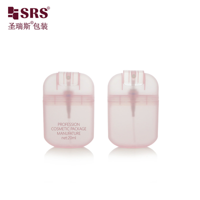 PWU006 20ML 30ML Color personalizado Botella de pulverización de forma de tarjeta semitransparente de plástico PP