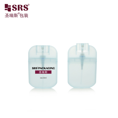 PWU006 Inyección Semitransparente de forma de tarjeta azul Botella de bomba de aerosol Niebla fina para perfumes