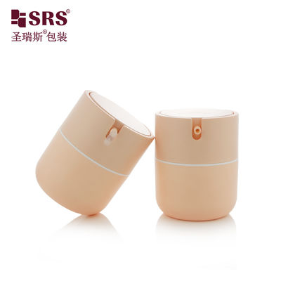 PA001 50 ml de plástico lindo de PP fondo redondo bomba sin aire botella frasco contenedor vacío crema facial cosmética