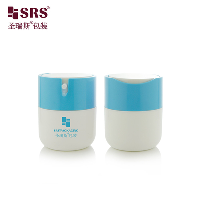 PA001 50ml Máscara de crema facial de lujo plástico PP sin aire Jarrón de bomba vacío Contenedor de cuello personalizado