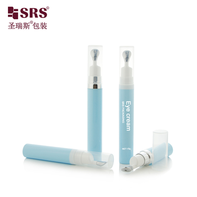 A0035 Envase de bomba sin aire elegante de color personalizado (7.5ml/10ml/15ml) con actuador de prensa de aleación de zinc