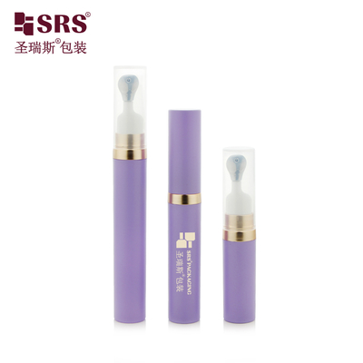 A0035 Elegante envase dispensador sin aire de 7.5 ml a 15 ml con dispensador de estilo prensa de aleación de zinc, botella artesanal de alta gama