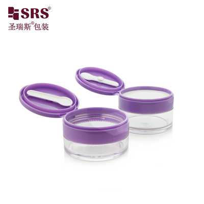 PETG003 100g 120g 150g 200g 250g Envase de tarro de pared gruesa transparente para mascarillas capilares Tapa abatible con cuchara