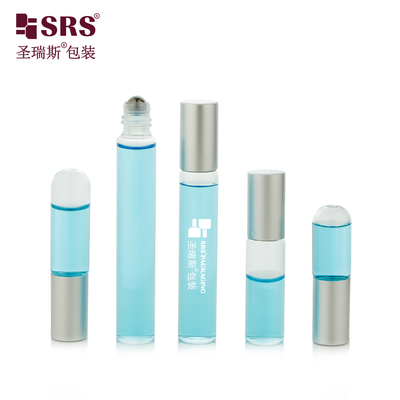 BLP Botella roll-on de vidrio ámbar transparente para tubo de 1 ml~10 ml, aplicador de bola de acero inoxidable 304 para aceite esencial