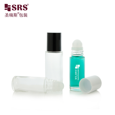 BLPC 30ML 50ML Envase de botella de gel desodorante roll-on de vidrio grueso transparente de pared gruesa para el cuidado personal
