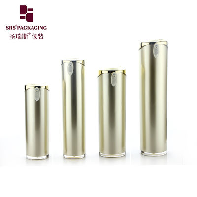 botella cosmética de forma cilíndrica para loción corporal