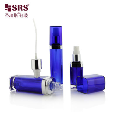 SRS China Manufacture Cosmético acrílico 15ml 30ml 60ml 120ml Botella de loción de plástico con tapa