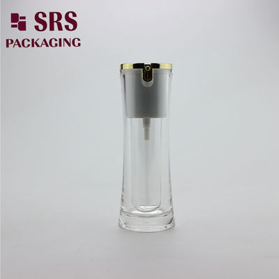 L092 botella de loción para el cuidado de la piel con forma radial, recipiente de crema de belleza