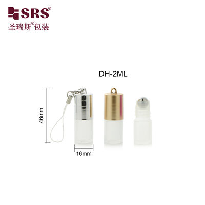 DH-2ML Empty Mini Size Round Serum Perfume Sample Bottle Cap With hook Portable Packaging