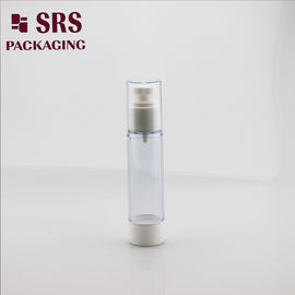 A027 botella transparente de plástico esencia cosmética bomba de suero botella sin aire