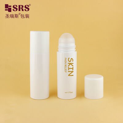 Botella de gel desodorante roll-on de plástico vacía PET de 130 ml y 170 ml, personalización de envases para el cuidado de la piel