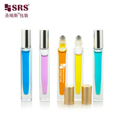 GB2 Botella de vidrio vacía de lujo a prueba de fugas para aceite esencial con rodillo