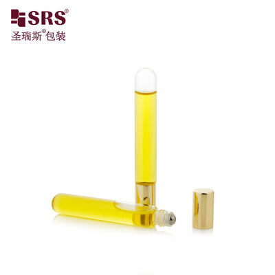 BLP 10ML Botella de vidrio de tubo redondo para masaje de aceite para ojos sin fugas
