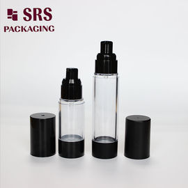 Botella de plástico cosmético sin aire de 15 ml 30 ml 50 ml botella de la bomba de la loción para el cuidado personal