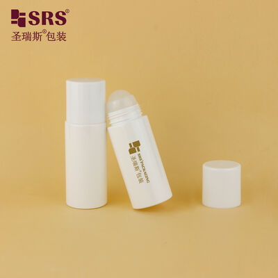 Recyclable PET Roll On Bottle 60ml  Cosmetic Container For Essential Oil Deodorant Body Serum Packaging