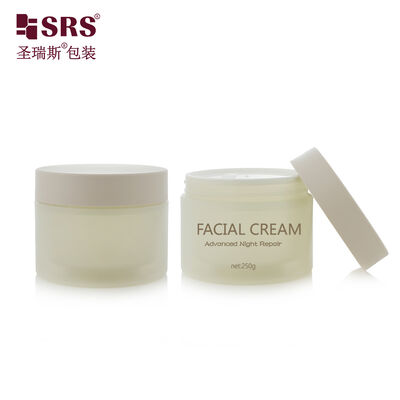 Tarro de crema PP de color personalizado de doble pared de plástico con disco interior para embalaje de crema para ojos y crema limpiadora