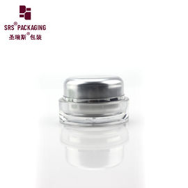 pintura gris acrílico redondo plástico crema nocturna maceta cosmética jar