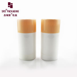 lujo personalizado 50ml 75ml maquillaje cosmético fundación redonda recipiente de palo