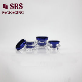 forma de diamante 5g 15g 30g 50g doble pared lujosa máscara facial envases acrílicos con tapas