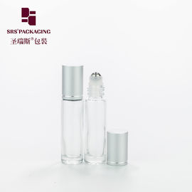 10 ml 1/3 oz de vidrio de pared gruesa transparente botellas de rodillo vacías aceite esencial