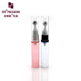 5 ml 10 ml 12 ml 15 ml rollo de plástico en bola de acero botella cosmética recargable sin aire