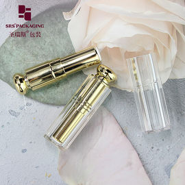 bling cuadrado de forma especial plástico plástico vacío lápiz labial tubo púrpura