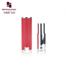 Stock rojo lujo mayorista vacío de forma redonda muestra de tubo de lápiz labial