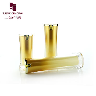 Fabricante de envases cosméticos de forma cuadrada botella sin aire de 1 oz