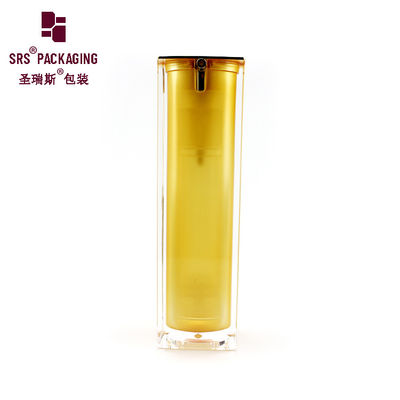 1 oz de pintura acrílica cuadrada de color loción para el cuidado de la piel botellas de bomba sin aire