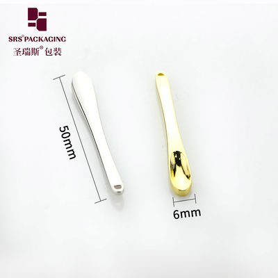 Fabricante de fábrica lujo lindo brillante personalización crema cosmética cuchara de oro