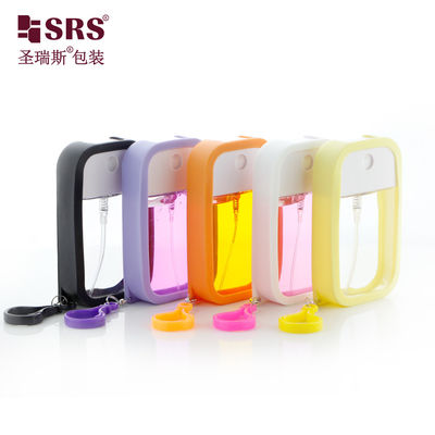 SRS Recargable Perfume Vacío Capa de silicona personalizada con botella de spray de gancho 50 ml