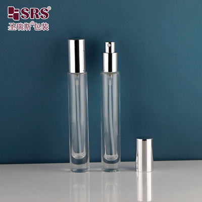 Botella de perfume de pared gruesa y redonda de vidrio vacío 10 ml