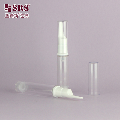 5 ml 10 ml 12 ml 15 ml Suero para ojos transparente vacío Botella de plástico sin aire