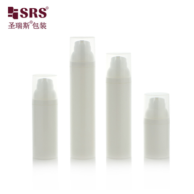 Personalización Color 1 onza Botella de suero de bomba cosmética 50 ml sin aire