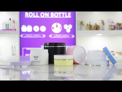 SRSQ 80g 100g 120g 150g 200g 300g 400g Polvo para el cuerpo de plástico brillante Eco-friendly Colorido PP PCR Jar