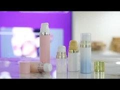 A028 Botella portátil de loción sin aire de 5ml 10ml 15ml 20ml PP para gel facial
