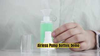 PA029 15ml 30ml 50ml Botellas plásticas privadas de aire translúcidas plásticas vacías de la bomba de los PP Demostración
