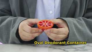 Reloj D040: Envase de gel desodorante de forma ovalada de plástico PP de 15ML 40ML 50ML 75ML Escaparate