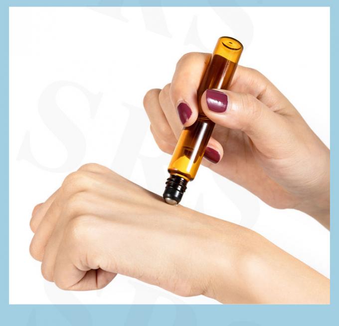 BLP-1ML Applicator de rodillos de vidrio botella cilíndrica para almacenamiento elegante y sostenible 3